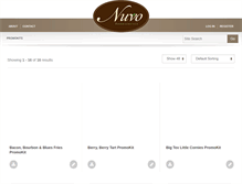 Tablet Screenshot of nuvofoodservice.com